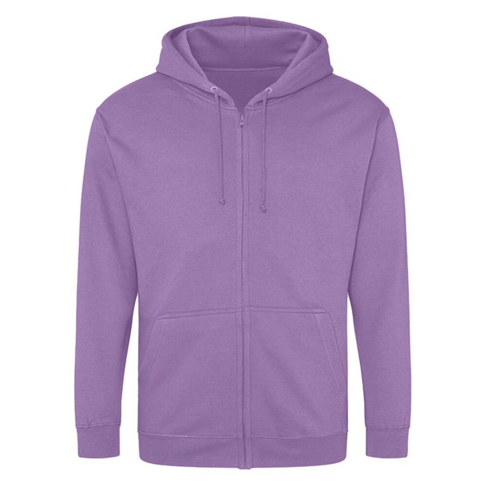 Awdis Mens Full Zip Hoodie / Digital Lavender
